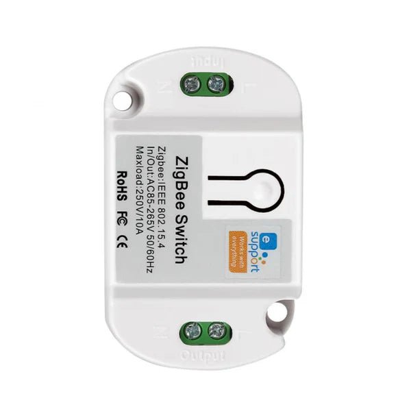 QIACHIP KR2201WZ - Y eWelink ZigBee Smart Switch Module 10A Remote Controller Smart Home Voice Control Works With Smart Things Google home Assistant Amazon Echo Alexa App - Hengs