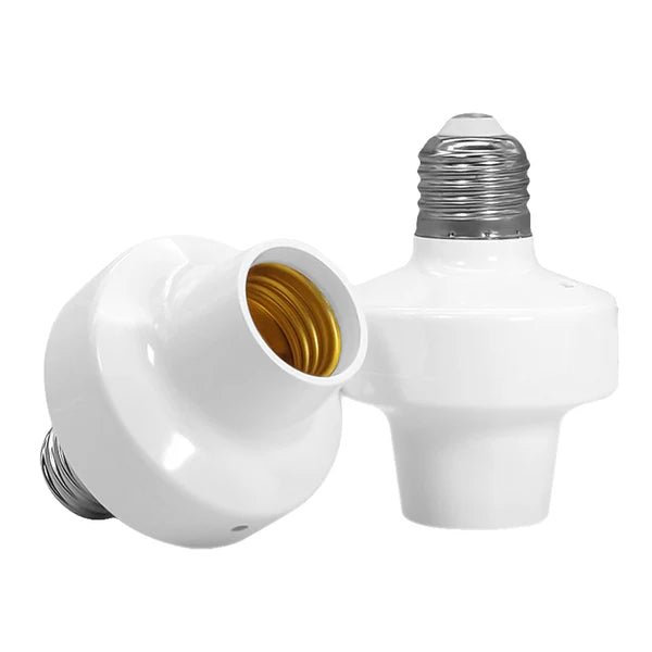 QIACHIP WiFi Smart Lamp Holder Remote Control Light Socket E26 E27 Bulb Socket Adapter, eWeLink APP Remote Timing, Compatible with Alexa and Google(Wi - Fi + 2.4G) - Hengs