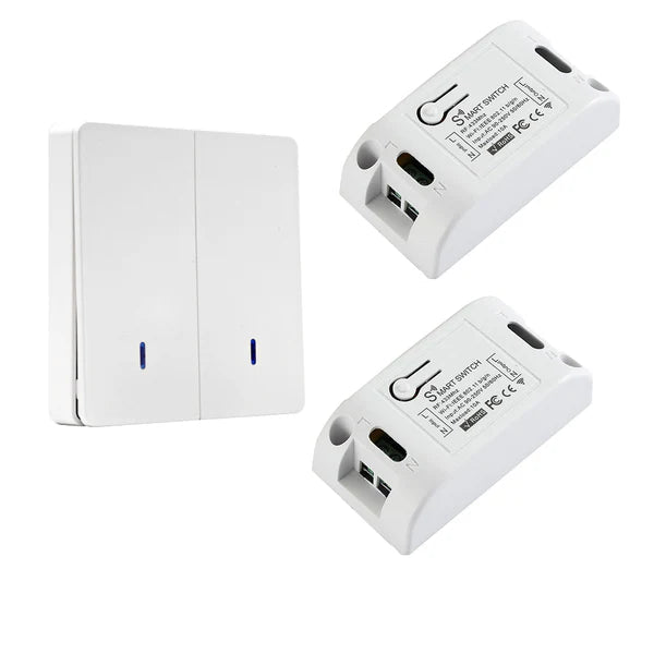 QIACHIP 433 Mhz Wireless RF Wall Panel Transmitter/Best WiFi Smart Light Switches 110V 220V Home Automation Google Home WP8601&KR2201W - Hengs