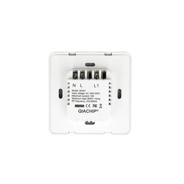 QIACHIP 433Mhz RF Remote Control Switch Dual Control Zero FireWire 86 Wall Panel Wireless Receiver For Light Lamp Bulb Smart Home SK301/2/3 - Hengs