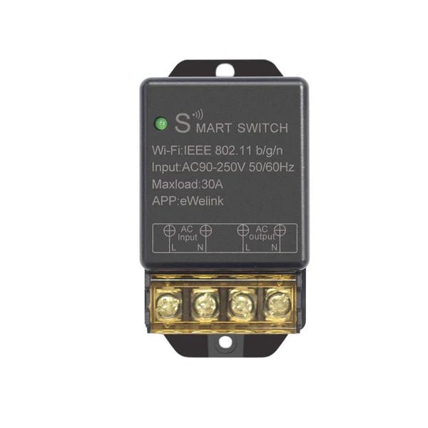 QIACHIP KR2201BY 30A WiFi Smart Switch | High Power 90 - 250V | Alexa & Google Home | eWelink App - Hengs
