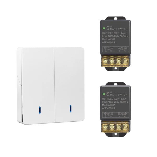 QIACHIP KR2201BY 30A WiFi Smart Switch | High Power 90 - 250V | Alexa & Google Home | eWelink App - Hengs