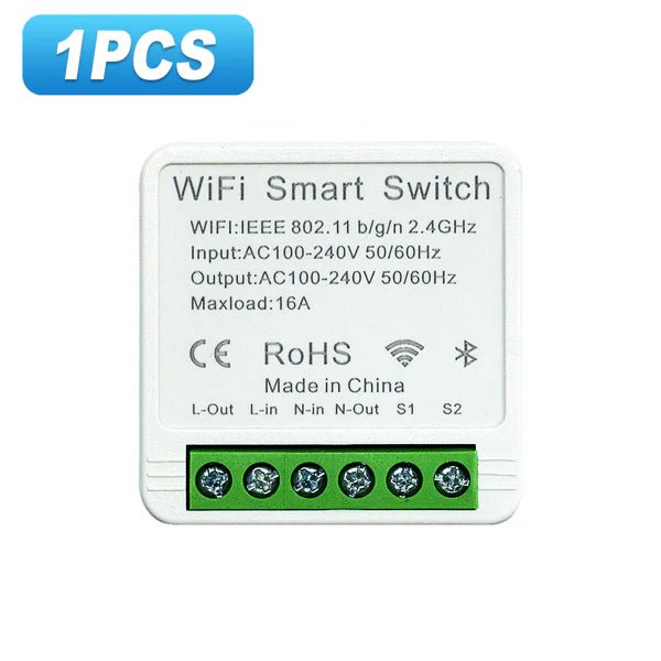 QIACHIP KR2302 eWelink wifi smart switch110V 220V 1ch 16A relay 2 way mini remote controller DIY light Intelligent switches work with alexa echo google home alice - Hengs