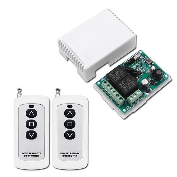 QIACHIP KR2402A RF 433MHZ DC6V 9V 12V 24V 30V 2CH Wireless remote control switch 10A Relay dry contact Circuit 433MHz DIY For forward and reverse DC motors Access Control, Electromagnetic Locks, Magnetic Locks garage door Rolling shutters Curtain motors - Hengs