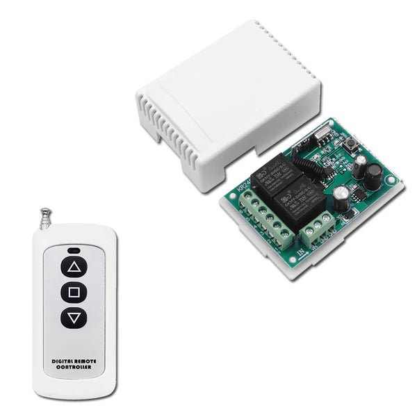 QIACHIP KR2402A RF 433MHZ DC6V 9V 12V 24V 30V 2CH Wireless remote control switch 10A Relay dry contact Circuit 433MHz DIY For forward and reverse DC motors Access Control, Electromagnetic Locks, Magnetic Locks garage door Rolling shutters Curtain motors - Hengs